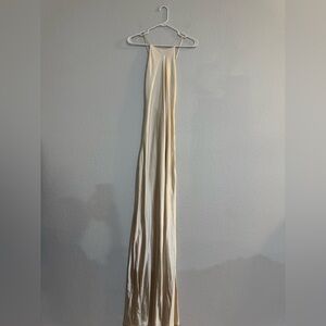 Elegant Cream Maxi Dress